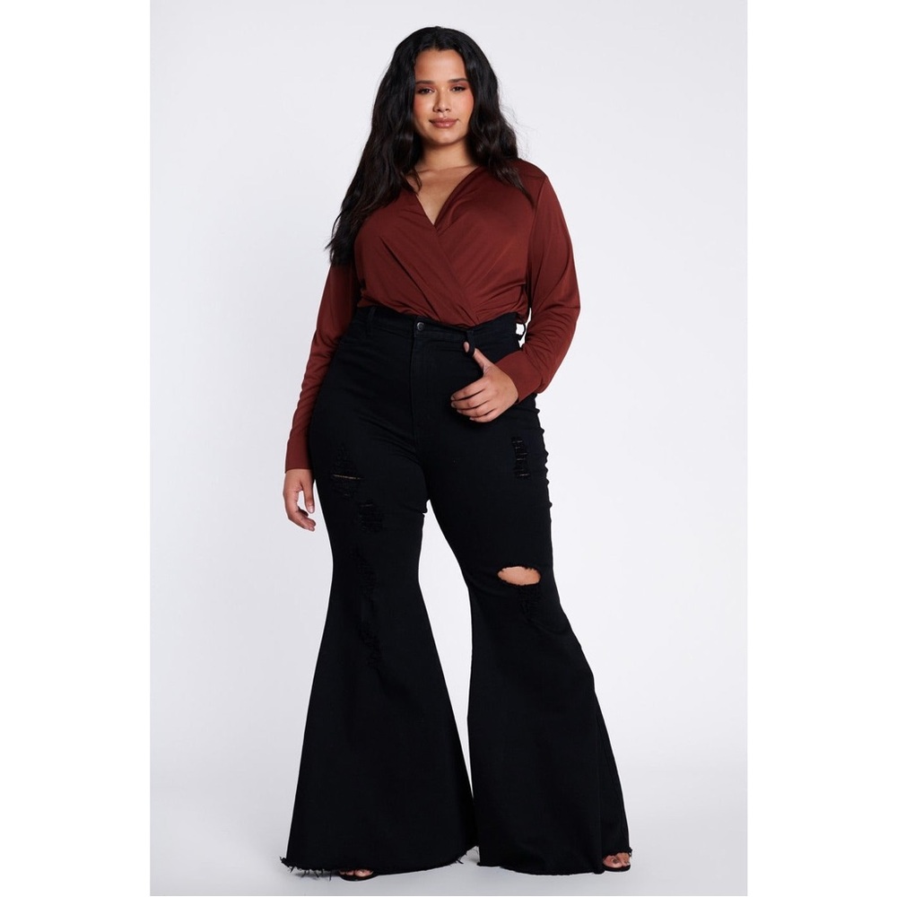 Black Flare Jeans